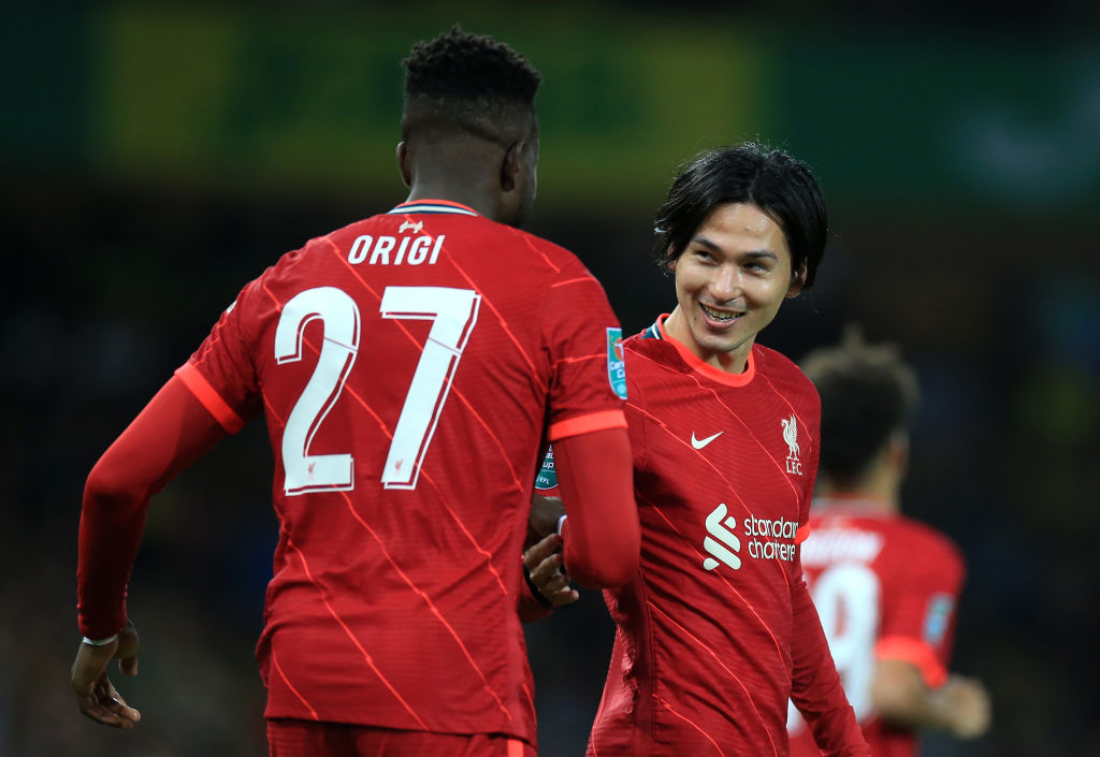 Divock Origi Takumi Minamino